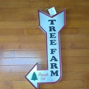 NEW Galvanized Tree Farm Sign